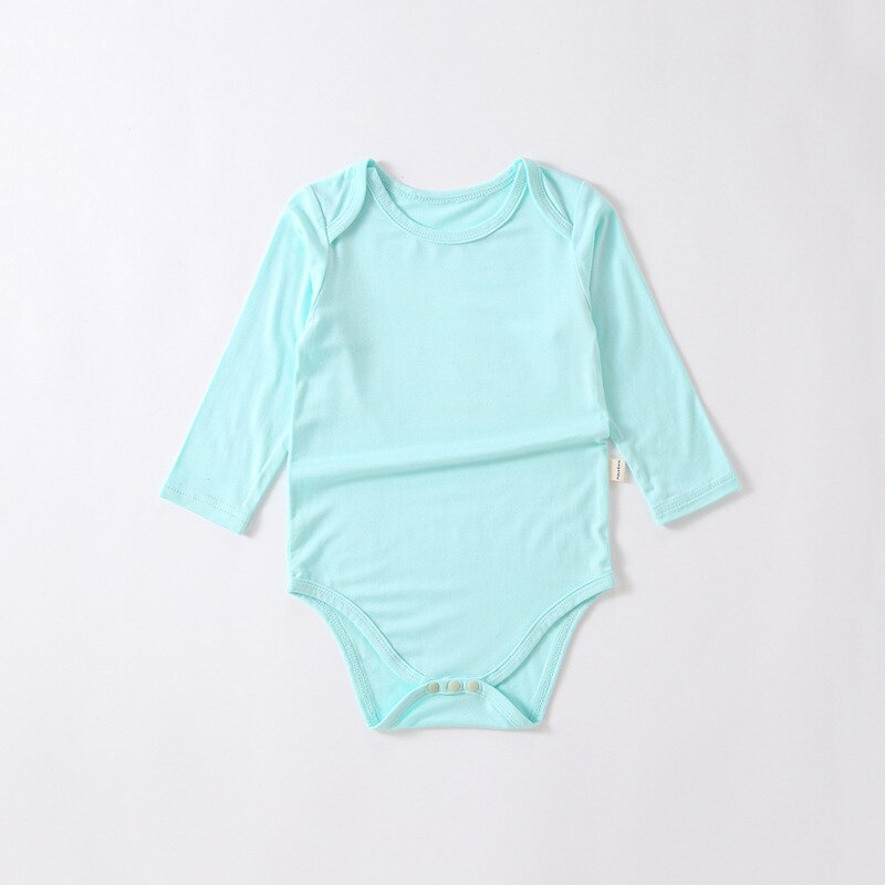 Tim Long Sleeve Romper with Snap Button