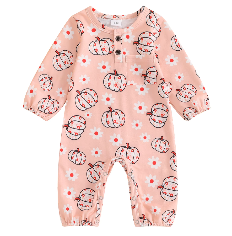 Ashley Spring Fall Pumpkin Jumpsuit