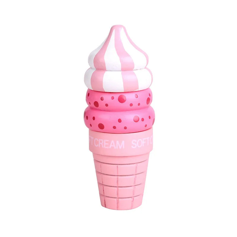 Wooden Ice Cream Magnetic Toy