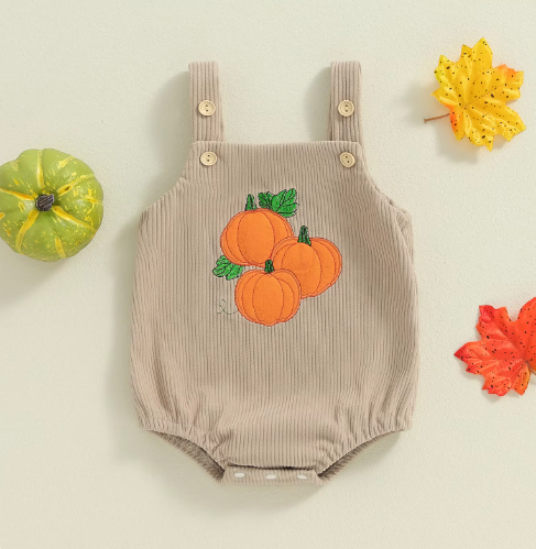 Pumpkin Infant Sleeveless Overall