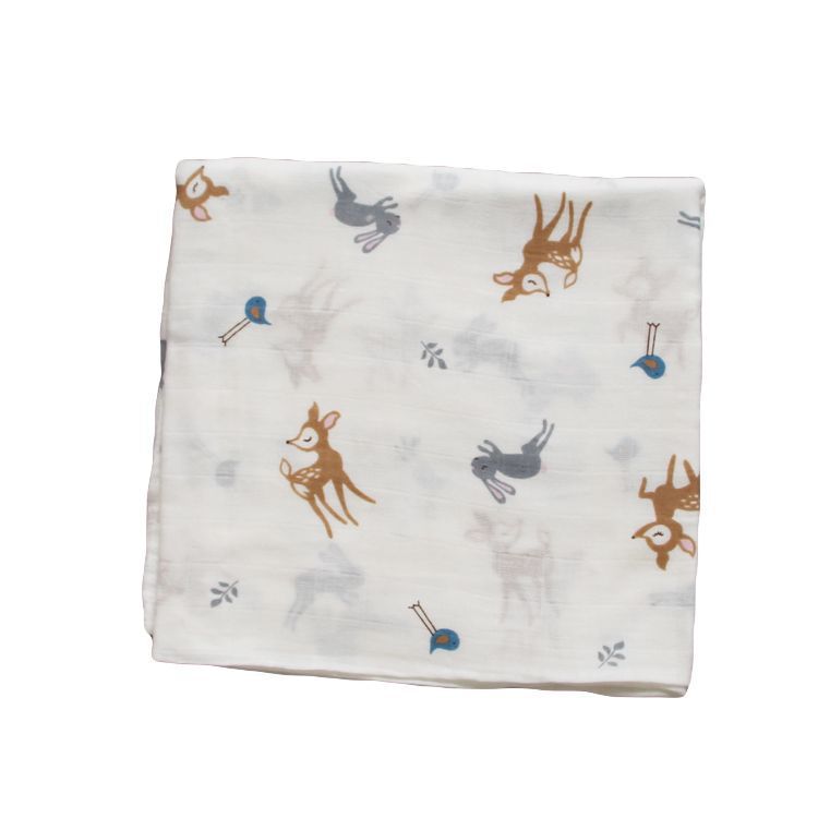 Bamboo Muslin Swaddle Receiving Blanket