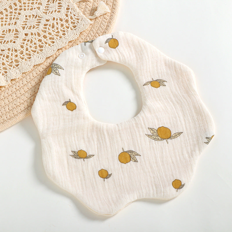 Cartoon Cotton Anti Spitting Bib