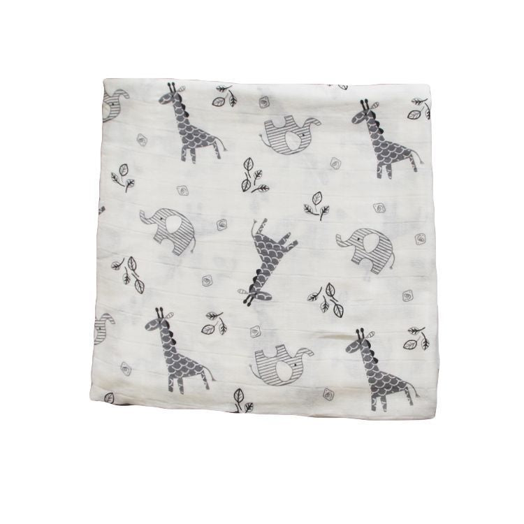 Bamboo Muslin Swaddle Receiving Blanket